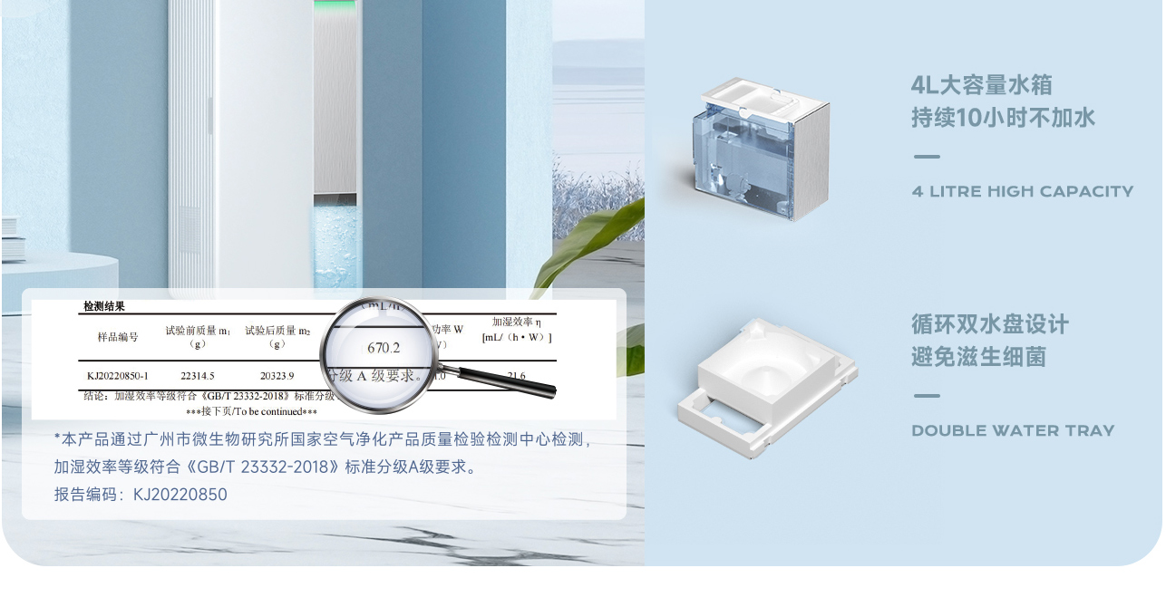智能恒湿，空气补水面膜